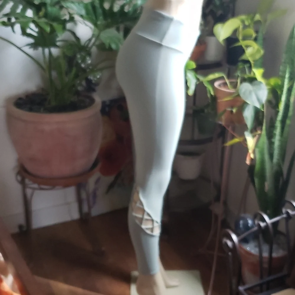 Alo sage green high rise leggings womens size S